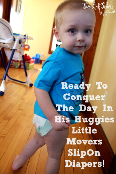 Turning Changing Time Around with Huggies Little Movers Slip-On