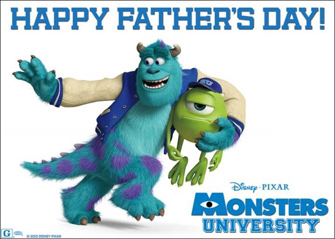 Happy Father’s Day from Monsters University! #MonstersU