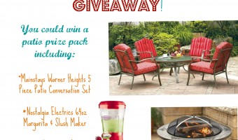 Deck out your patio and enter to #win an outdoor oasis! #Giveaway