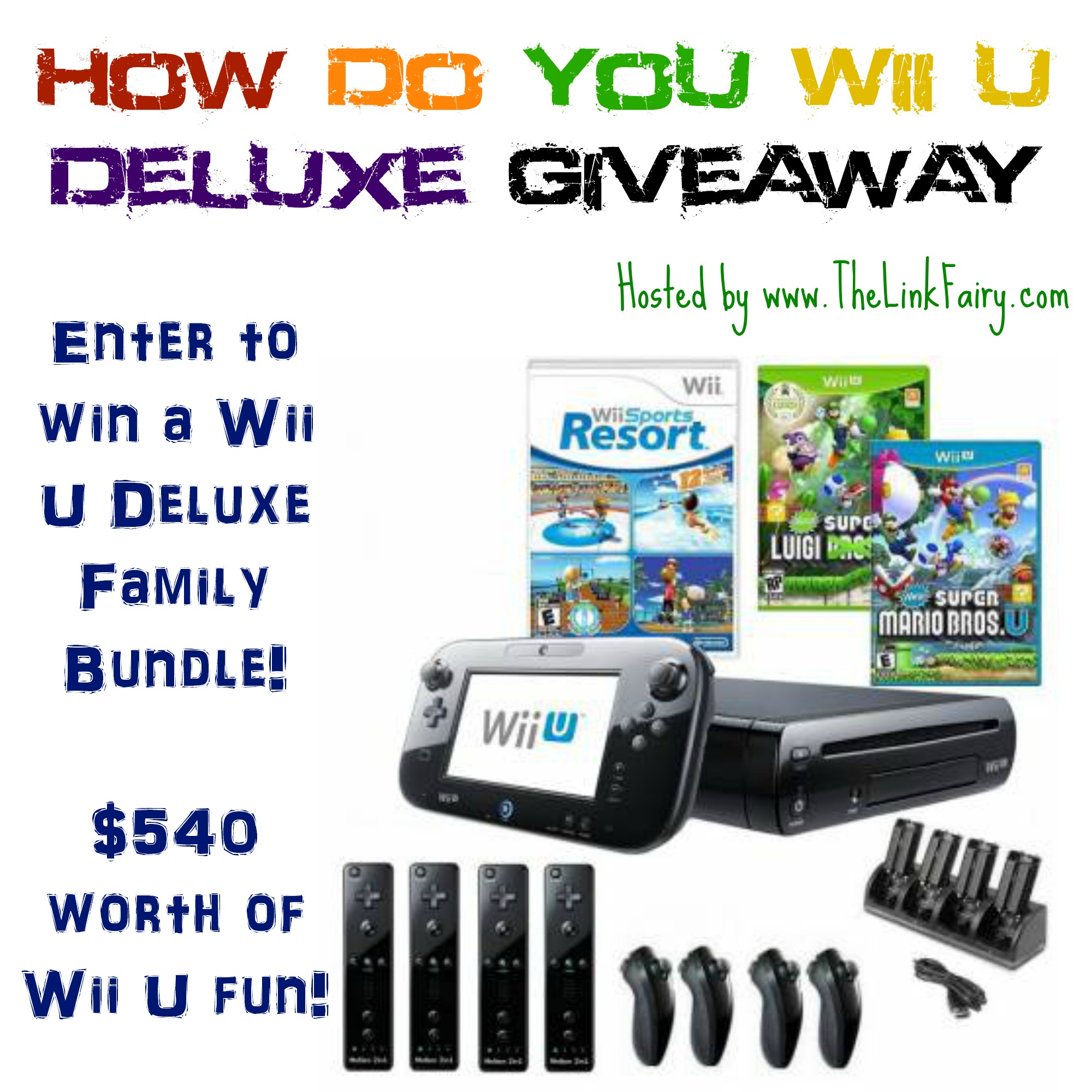 toelage Ruwe slaap Sentimenteel Wii U Deluxe Family Bundle #Giveaway ! - Jet Setting Mom