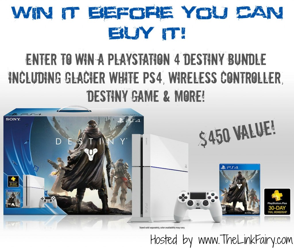 Enter to win a PS4 Destiny Bundle at www.TheLinkFairy.com!