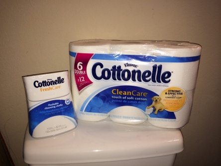 Try Cottonelle Cleansing Cloths and Clean Care Toilet Paper for a super clean bum! #letstalkbums