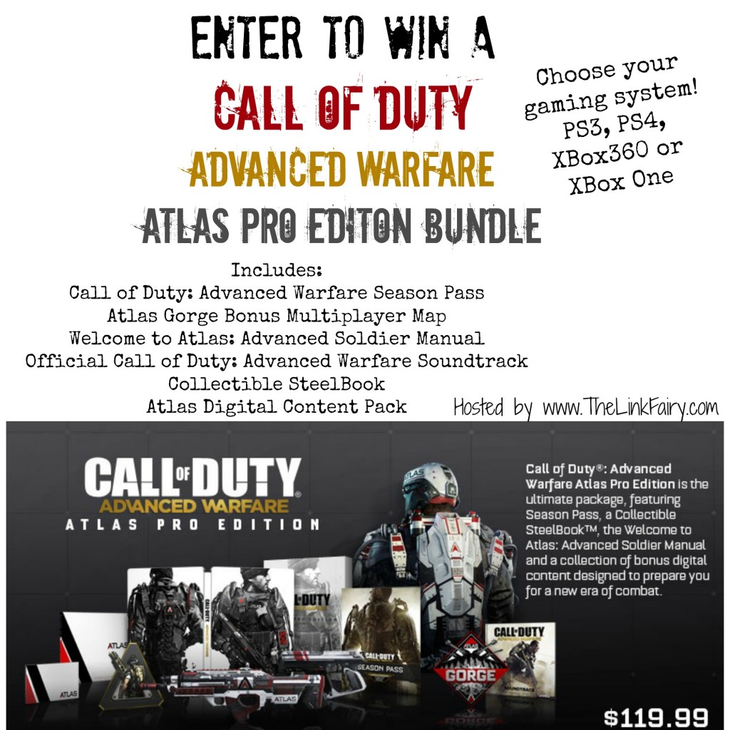 Enter to win a Call Of Duty Advanced Warfare Atlas Pro Edition Bundle on TheLinkFairy.com!