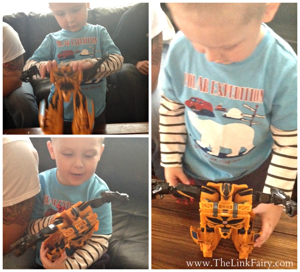 Walmart's Transformers Mega-Flip Bumble Bee is a big hit with little Autobot fans! #ChosenByKids