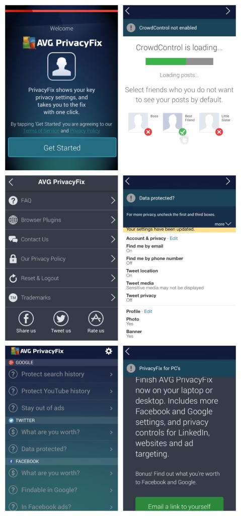 AVG PrivacyFix app lets you make your social accounts super private