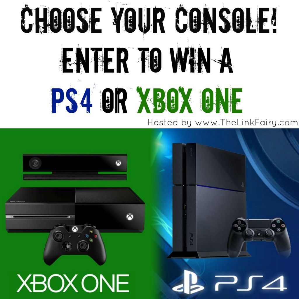 Enter to win your choice of either PS4 or XBox One console at TheLinkFairy.com!