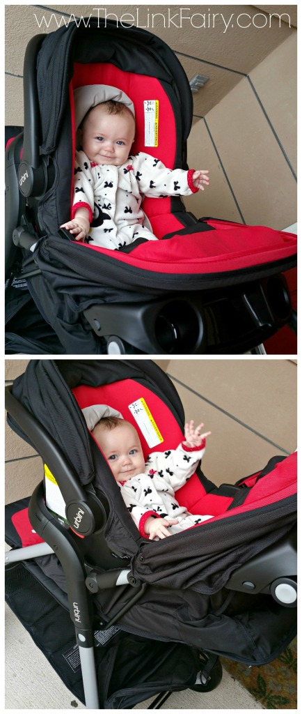 Urbini Travel System  equals one happy baby!