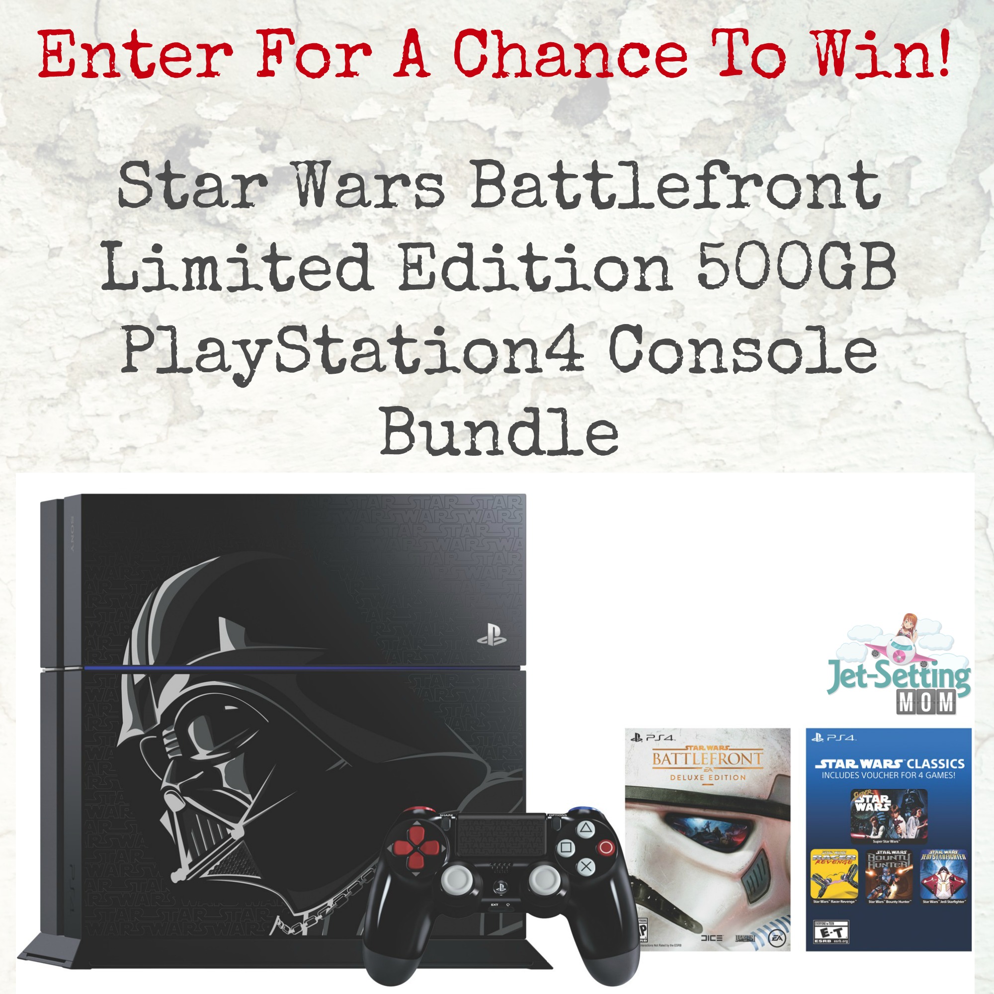 Enter for a chance to win a Star Wars Battlefront PlayStation4 Bundle!